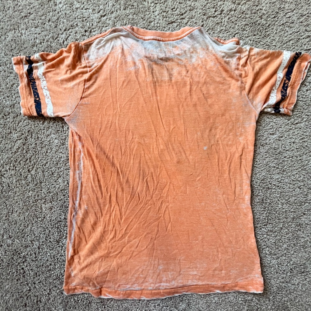 Lucky brand orange navy color shirt sleeve T-shirt boy’s size medium - Picture 3 of 5